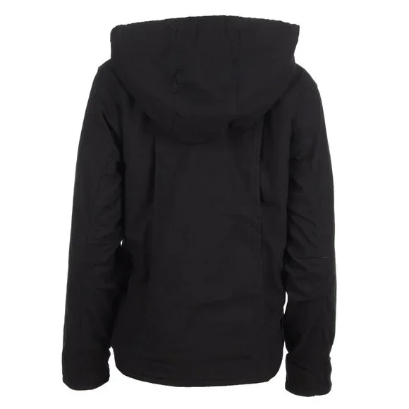 Eddie Bauer Womens Black Hooded Bomber Jacket/NWT/Size L - Picture 3 of 9